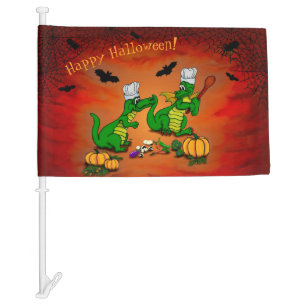 Dragons - Happy Halloween ! Today I will cook Car Flag