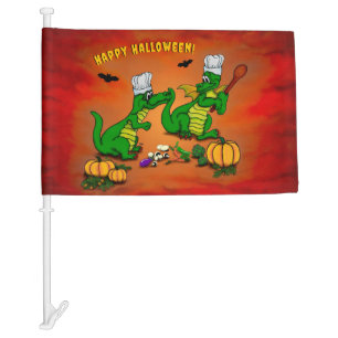 Dragons - Happy Halloween ! Today I will cook Car Flag
