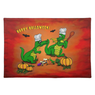 Dragons - Happy Halloween ! Today I will cook Cloth Placemat