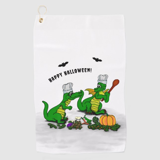 Dragons - Happy Halloween ! Today I will cook Golf Towel (Front)