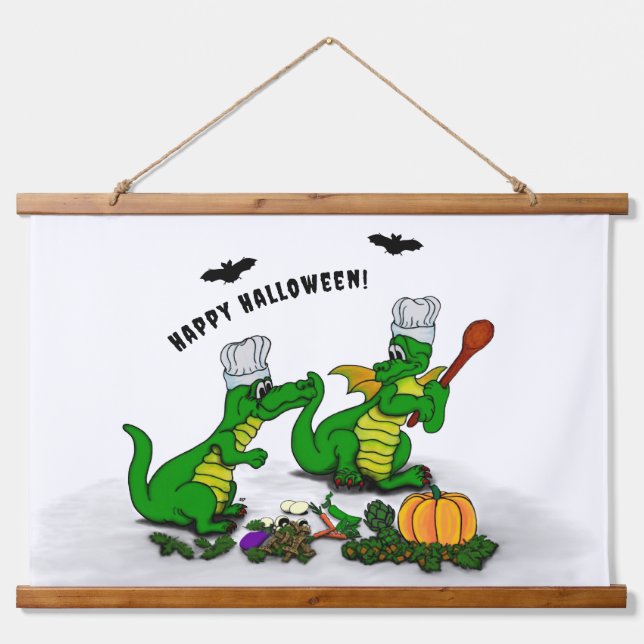Dragons - Happy Halloween ! Today I will cook Hanging Tapestry (Front)