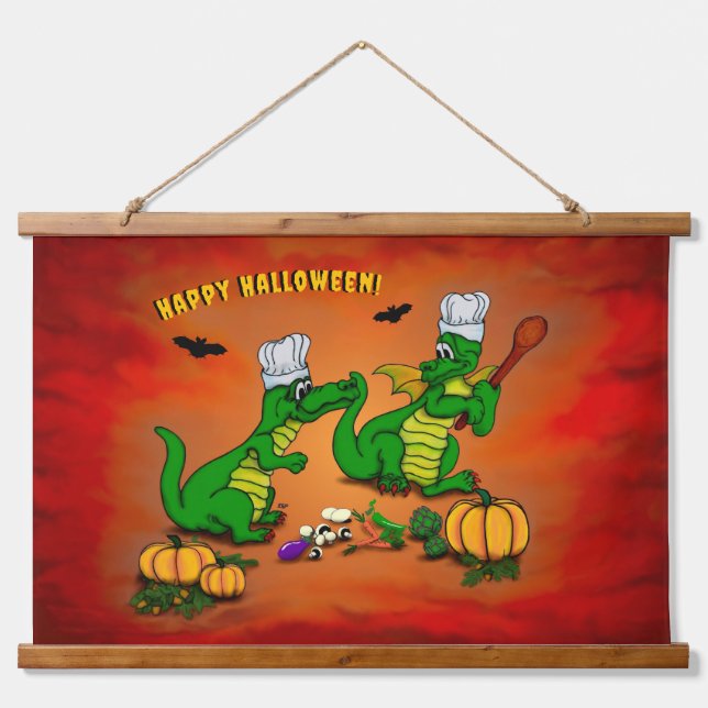 Dragons - Happy Halloween ! Today I will cook Hanging Tapestry (Front)