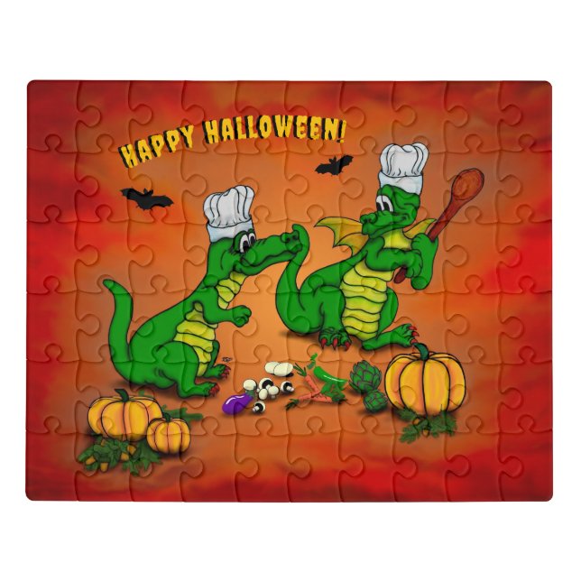Dragons - Happy Halloween ! Today I will cook Jigsaw Puzzle (Puzzle Horizontal)