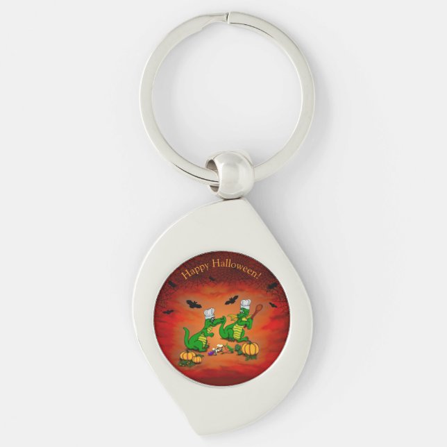 Dragons - Happy Halloween ! Today I will cook Keychain (Front)