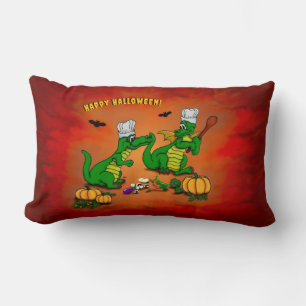 Dragons - Happy Halloween ! Today I will cook Lumbar Pillow
