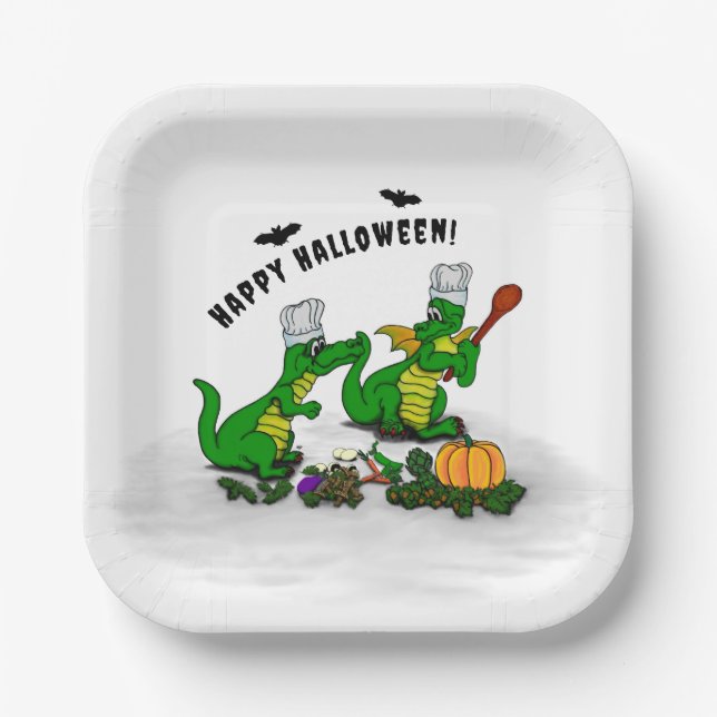 Dragons - Happy Halloween ! Today I will cook Paper Plates (Front)