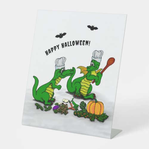 Dragons _ Happy Halloween  Today I will cook Pedestal Sign