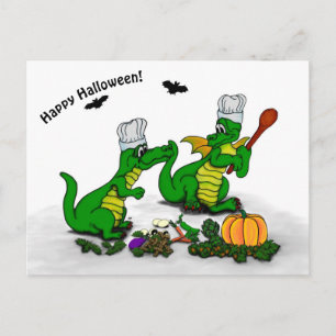 Dragons - Happy Halloween ! Today I will cook Postcard
