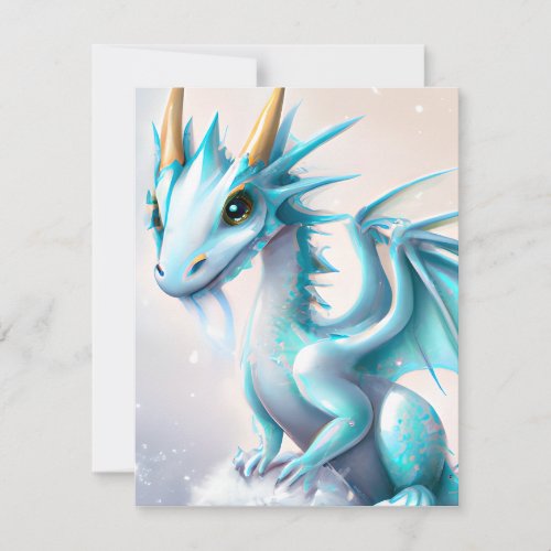 Dragons have Captured the Imaginations of Children Holiday Card
