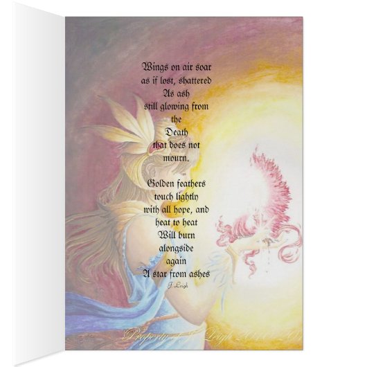 Dragon's heart poem card (Inside (Right))