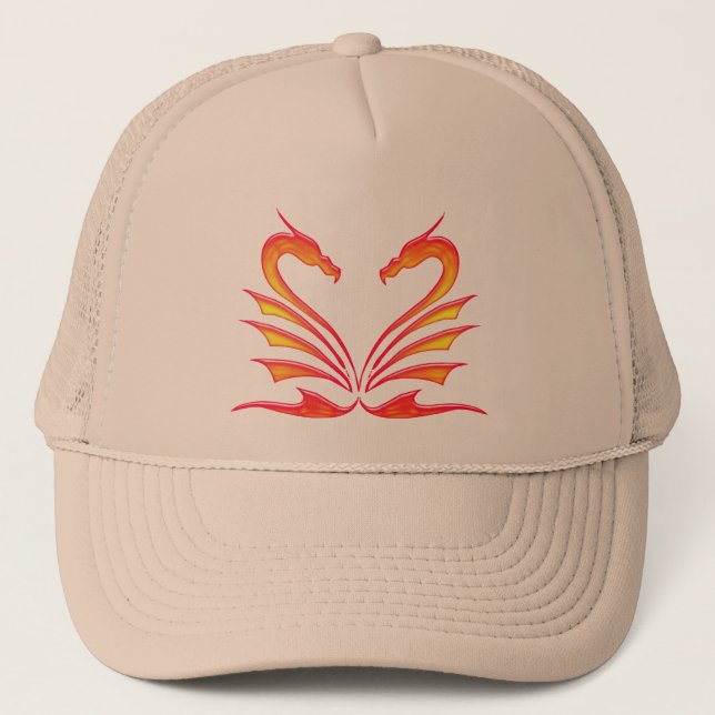 DRAGONS HEART TRUCKER HAT (Front)