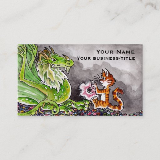 Customizable Dragon's Hoard Business Card