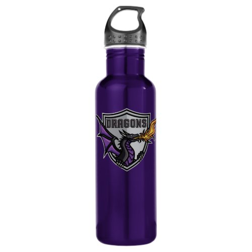 Dragons Hockey Logo Stainless Steel Water Bottle