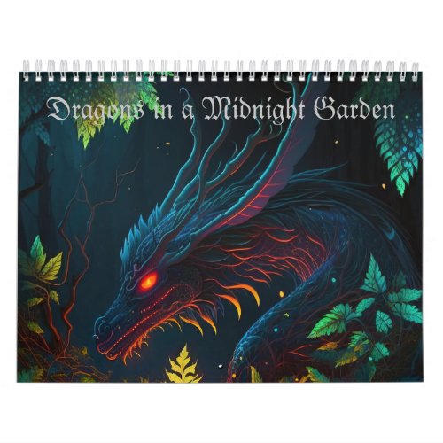 Dragons in a Midnight Garden Calendar