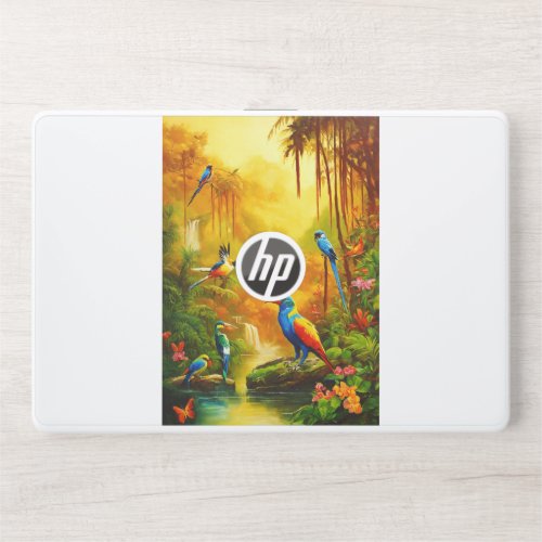 Dragons Jungle Symphony Majestic Oil Painting HP Laptop Skin