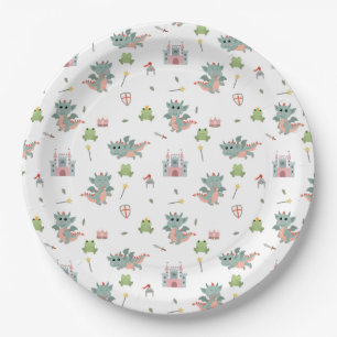 Dragons Knights Fairytale Medieval Castle Paper Plates
