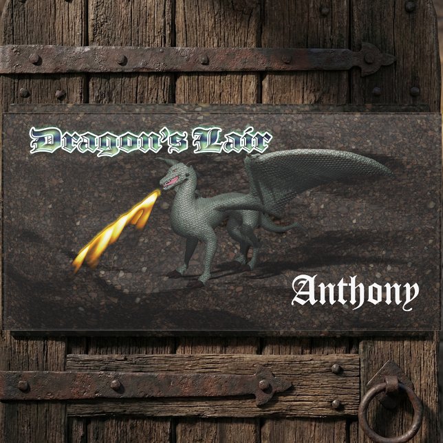 Dragon's Lair Personalized Door Sign (Creator Uploaded)