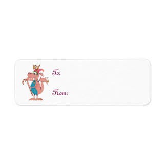 Dragons Like Christmas Too! Label