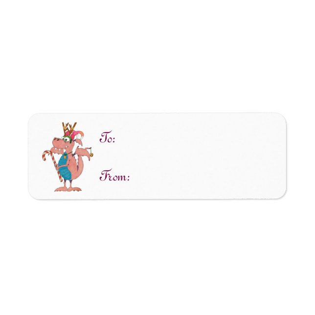 Dragons Like Christmas Too! Label (Front)