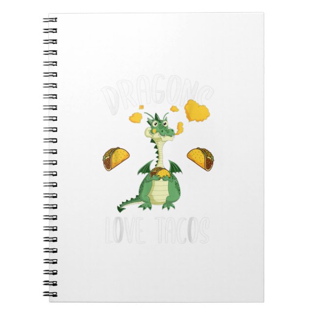 Dragons Love Tacos Notebook (Front)