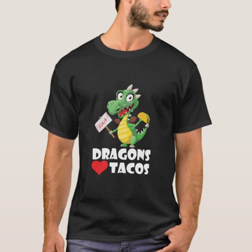 Dragons Love Tacos Shirt Adult Kids Dragon Lovers