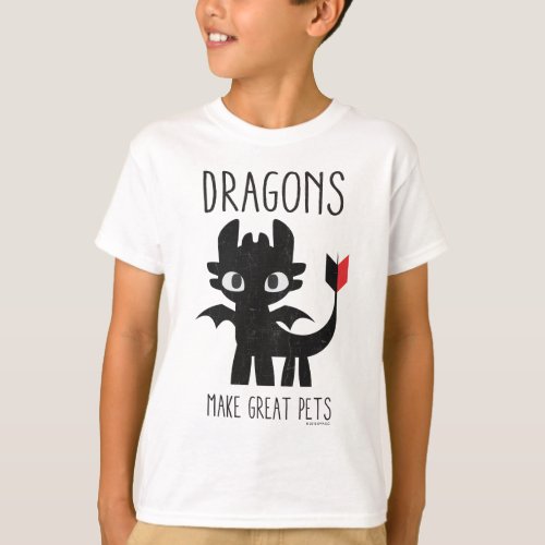 Dragons Make Great Pets Toothless Graphic T_Shirt