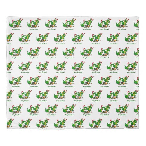 Dragons _ Merry Christmas  _ today I will cook Duvet Cover