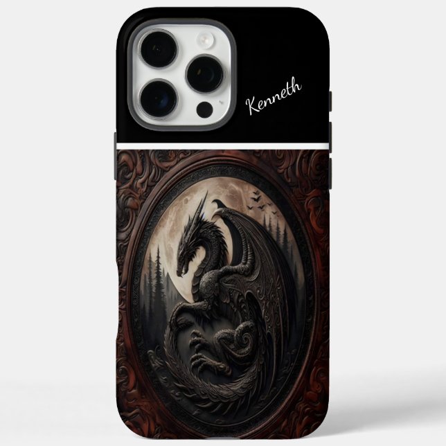 Dragon's Moonlit Vigil Case-Mate iPhone Case (Back)