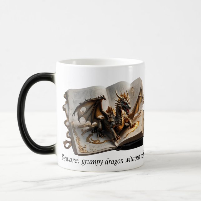 "Dragon's Morning Brew" Magic Reveal Mug – Dual (Left)