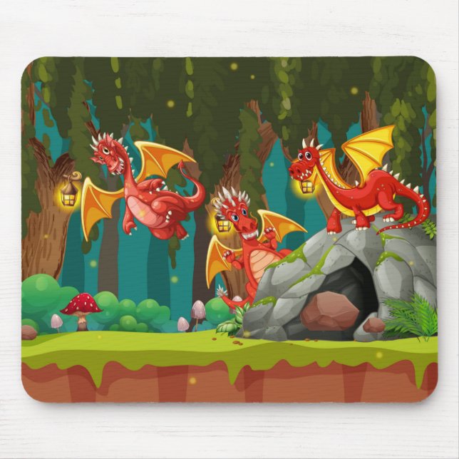 Dragons Mouse Pad (Front)