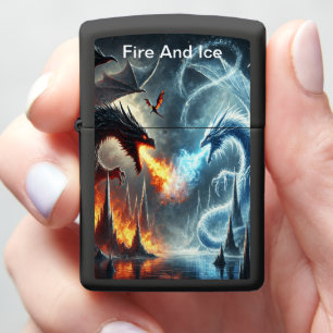 Dragons of Fire and Ice Zippo Lighter