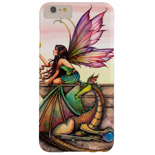 Dragons Orbs Fairy and Dragon Fantasy Art Barely There iPhone 6 Plus Case