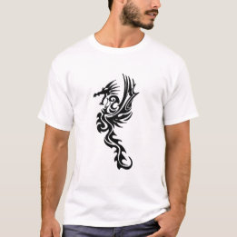 Dragons own the Skies - Black Dragon Silhouette T-Shirt