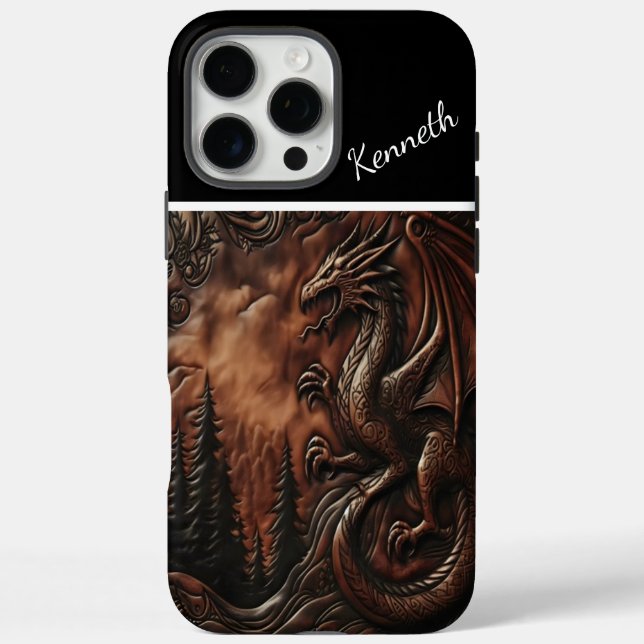 Dragon's Peak Leatherwork Case-Mate iPhone Case (Back)