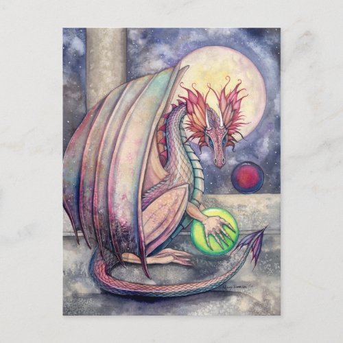 Dragons Perch Fantasy Art Postcard