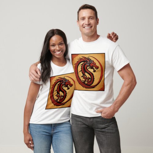 Dragons Roar Tee Unleash the Mythical Power of  T_Shirt