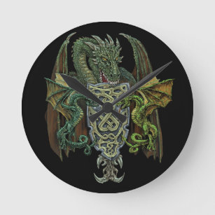 Dragons Round Clock