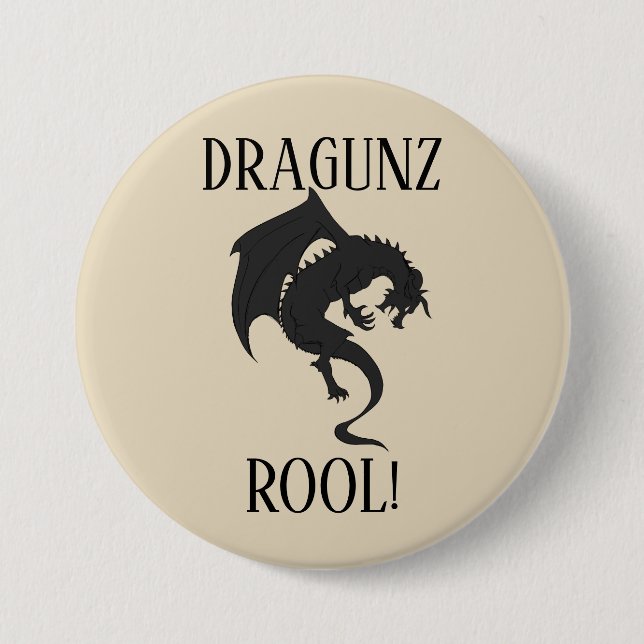 Dragons Rule! Button (Front)