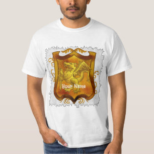 Dragons Shield  Family Crest Surname  T-Shirt