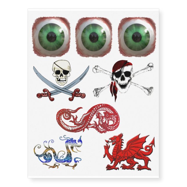 Dragons, Skulls and Freaky Eyeball Tattoos (Front)