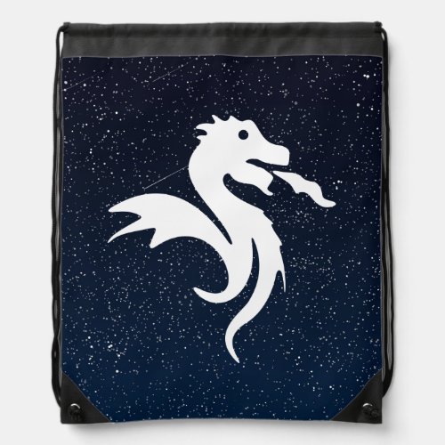 Dragons Symbol Drawstring Bag