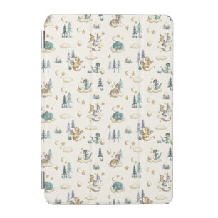 Dragons - Teal and Gold Dragon iPad Smart Cover