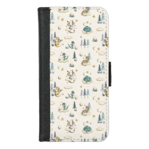 Dragons - Teal and Gold Dragon iPhone Case