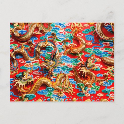 dragons temple postcard