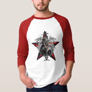 Dragons Tiger Skull Red Star T-shirt - Customized