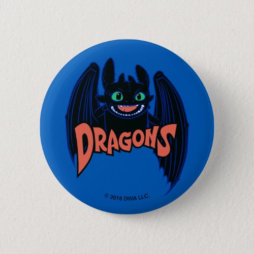Dragons Toothless Wings Graphic Button