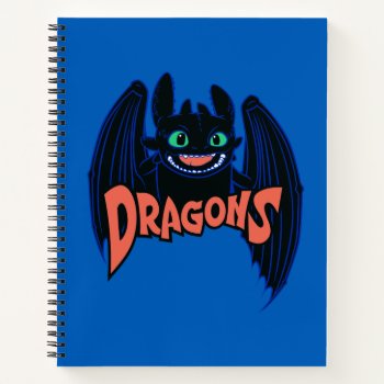 "dragons" Toothless Wings Graphic Notebook by howtotrainyourdragon at Zazzle