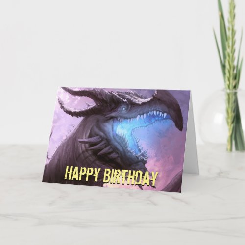 Dragons Wrath Birthday Card
