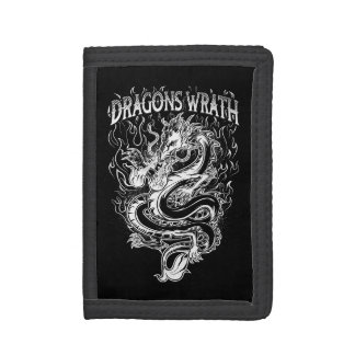 Dragons Wrath White Tri-fold Wallet