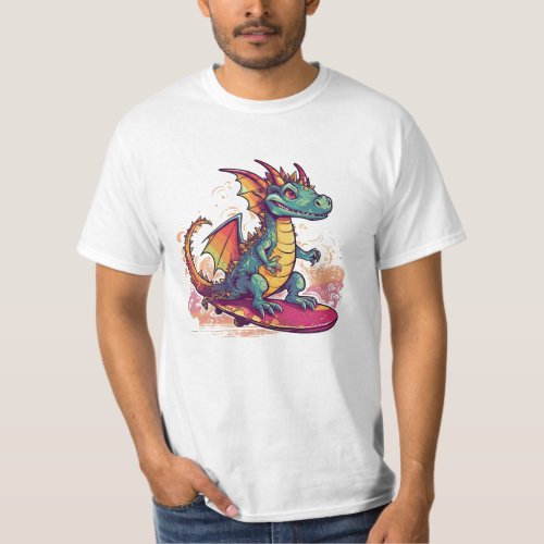 DragonWave Longboard Co _ Ride the Fantasy Swells T_Shirt